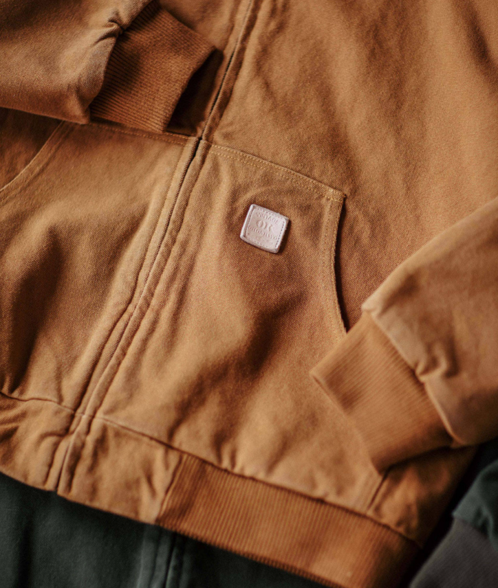 Indigo Heavy Wash Canvas Hooded Cargo Jacket – American Vintage Distressed Unisex – Coats Jackets | japanese streetwear | vintage workwear | unisex | Yamalinclothes