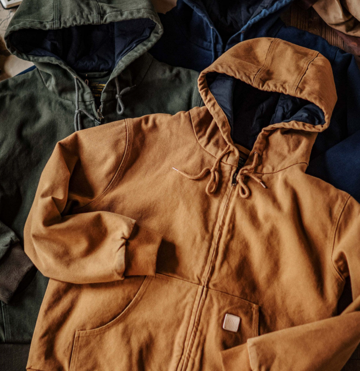 Indigo Heavy Wash Canvas Hooded Cargo Jacket – American Vintage Distressed Unisex – Coats Jackets | japanese streetwear | vintage workwear | unisex | Yamalinclothes