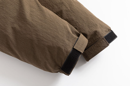 Hooded Padded Jacket – Drawstring Flap Pockets | Yamalinclothes