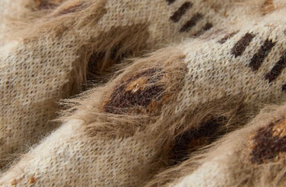 Fair Isle Sweater – Fuzzy Jacquard Crewneck