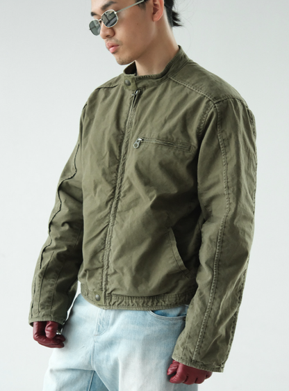 Cotton Jacket – Washed Finish & Zip Chest Pocket