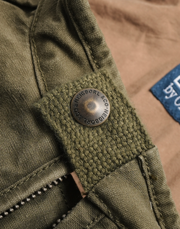 Cotton Jacket – Washed Finish & Zip Chest Pocket