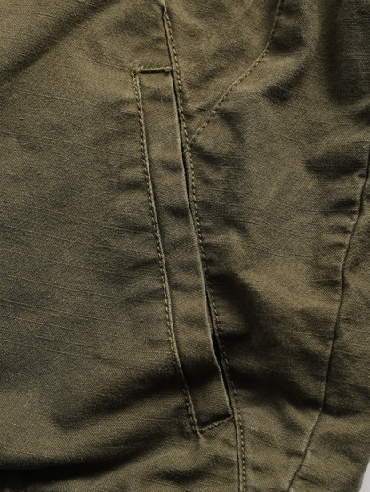 Cotton Jacket – Washed Finish & Zip Chest Pocket