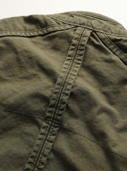 Cotton Jacket – Washed Finish & Zip Chest Pocket