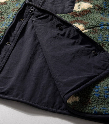 Reversible Fleece Jacket – Geometric Pattern | Yamalinclothes | Vintage workwear outfit