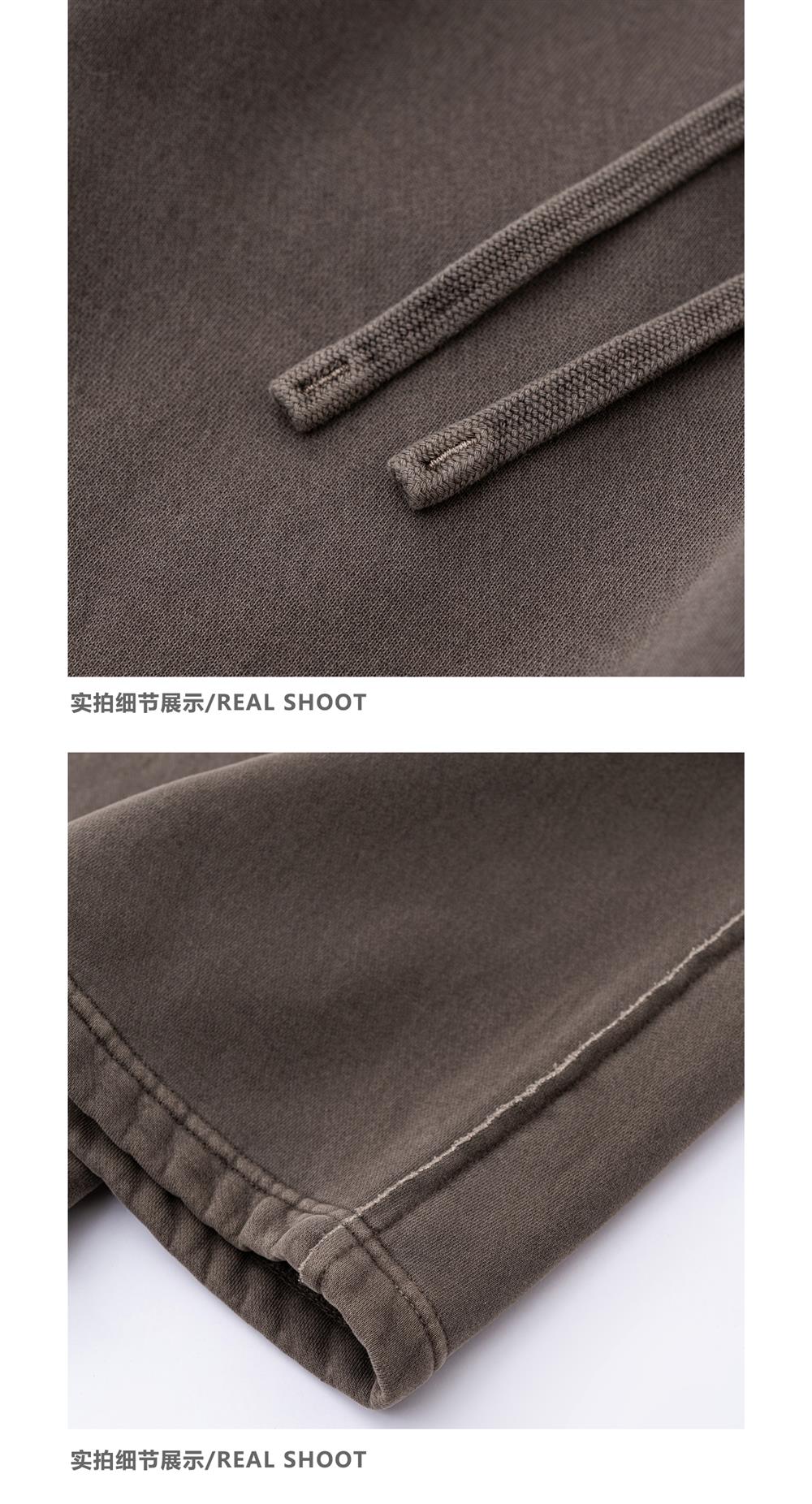 Heavyweight Fleece Washed Straight Sweatpants – Loose Casual American Style