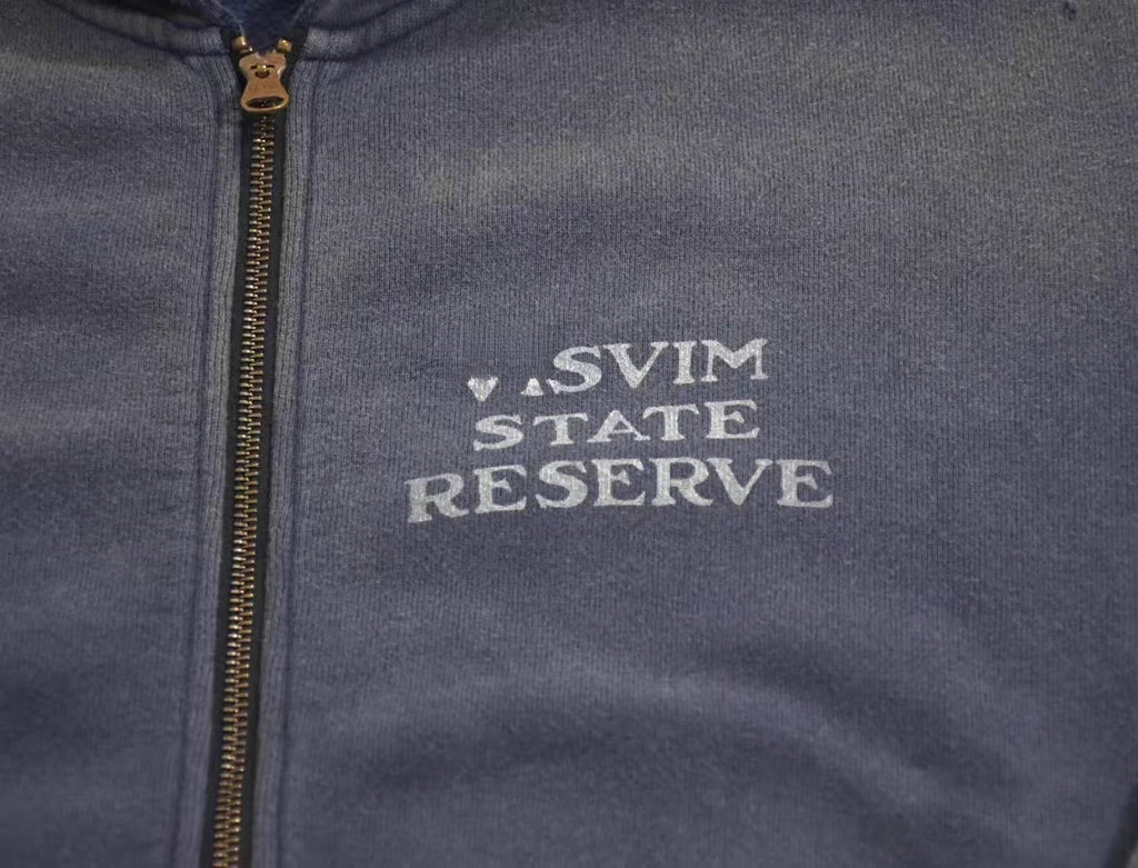 Japanese Trend All-Cotton Washed Vintage Distressed Zipper Hoodie