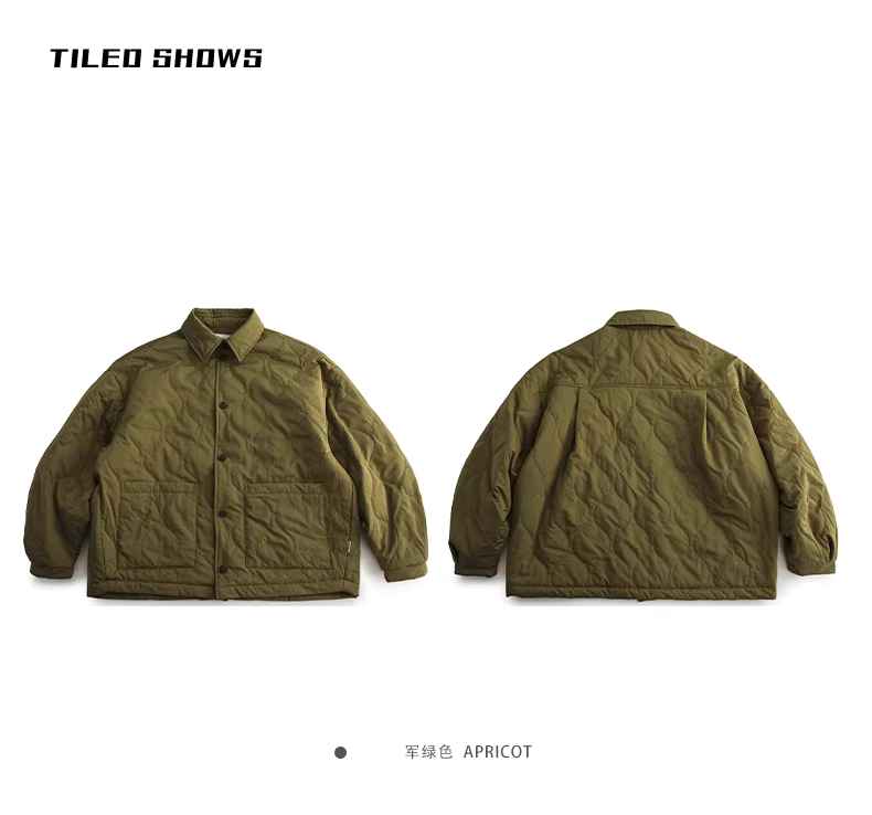 japanese Minimalist Quilted Cotton Jacket - Lightweight Couple Coat