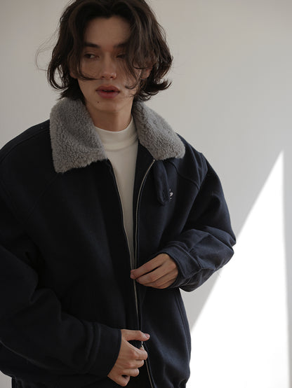 Coke Life Carpem Short Winter Cotton Jacket - Retro Fur Collar Thickened Warm Fashionable Coat