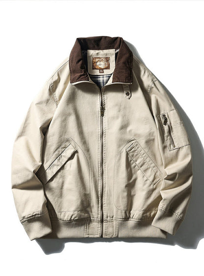 American Vintage Washed Twill Flight Jacket – Oversized Unisex