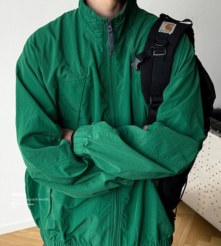 Quick-Dry Stand-Collar Outdoor Jacket – Mountain Oversized Unisex – Japanese vintage | fall outfits 2026 | fall winter outfits | classy winter outfits | lazy comfy outfits | japanese streetwear | vintage workwear | yamalin clothes | Yamalinclothes