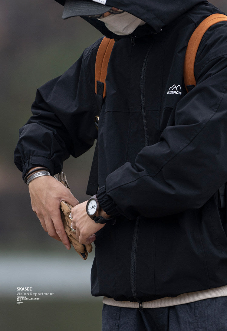 Waterproof Hooded Outdoor Workwear Jacket – Mountain Oversized Unisex