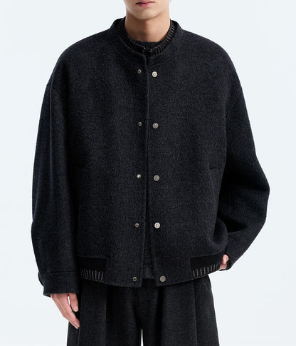 100% Wool Double-Faced Wool Jacket – Japanese Loose Unisex – Coats Jackets | japanese streetwear | vintage workwear | unisex | Yamalinclothes