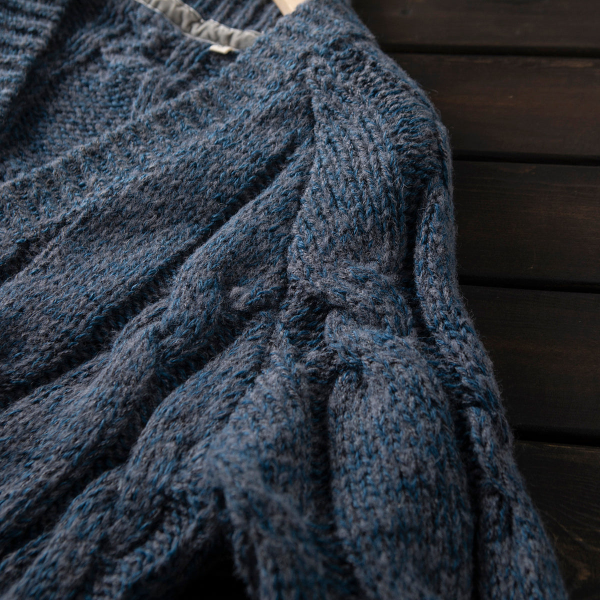 Heavyweight 80% Wool Knit Zip Cardigan Sweater – Japanese Vintage Loose Unisex – Sweater cardigan | japanese streetwear | vintage workwear | unisex | Yamalinclothes