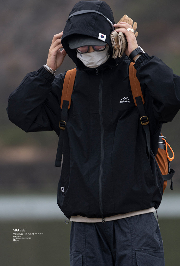 Waterproof Hooded Outdoor Workwear Jacket – Mountain Oversized Unisex