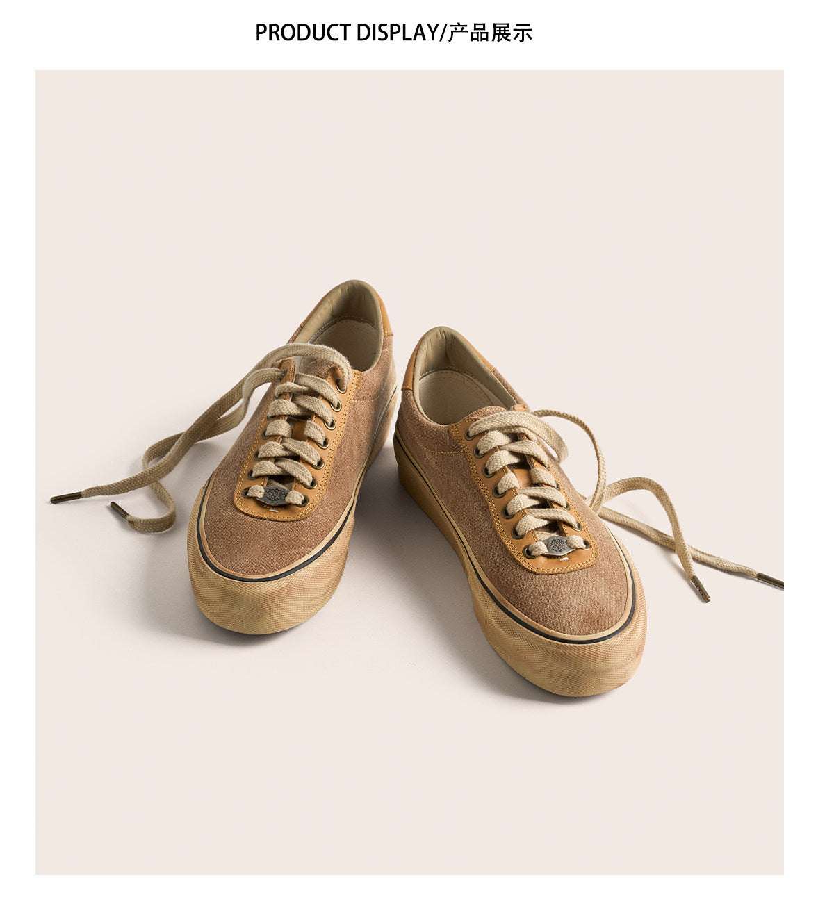 Vintage Japanese Low Top Espadrille Platform Sneakers – Washed Vulcanized Unisex Shoes – Japanese vintage | yamalin clothes | Yamalinclothes