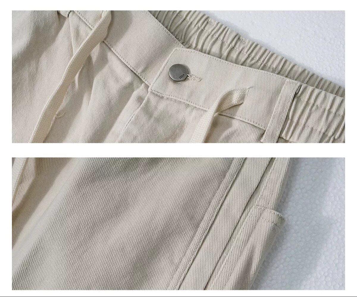 Cotton Baggy Pants – Drawstring Waist & Relaxed Leg