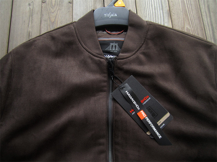 Men's Foreign Trade Original Ultra-Thick Suede Jacket - Skin-Friendly Soft Stretch Warm Cotton Coat