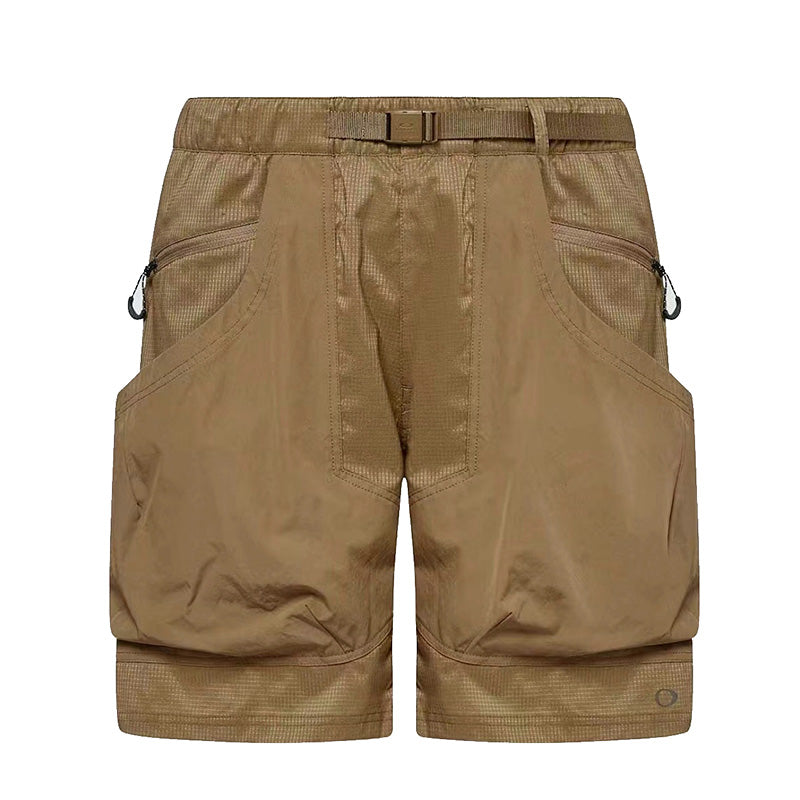 Japanese Style Outdoor Lightweight Functional Waterproof Shorts Loose Casual Large Pocket Cargo Shorts Summer