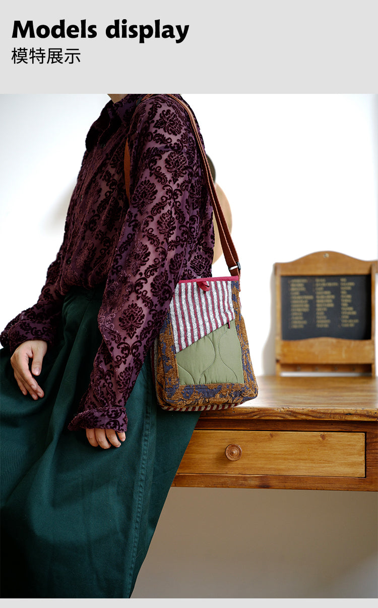 Original 2024 Autumn Winter New Wool Lightweight Crossbody Phone Bag Retro Niche Mini Bag