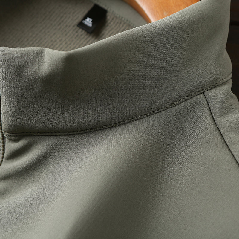 Men's Plus Size European American Style Soft Shell Jacket - Autumn Winter Windproof Waterproof Fleece Coat