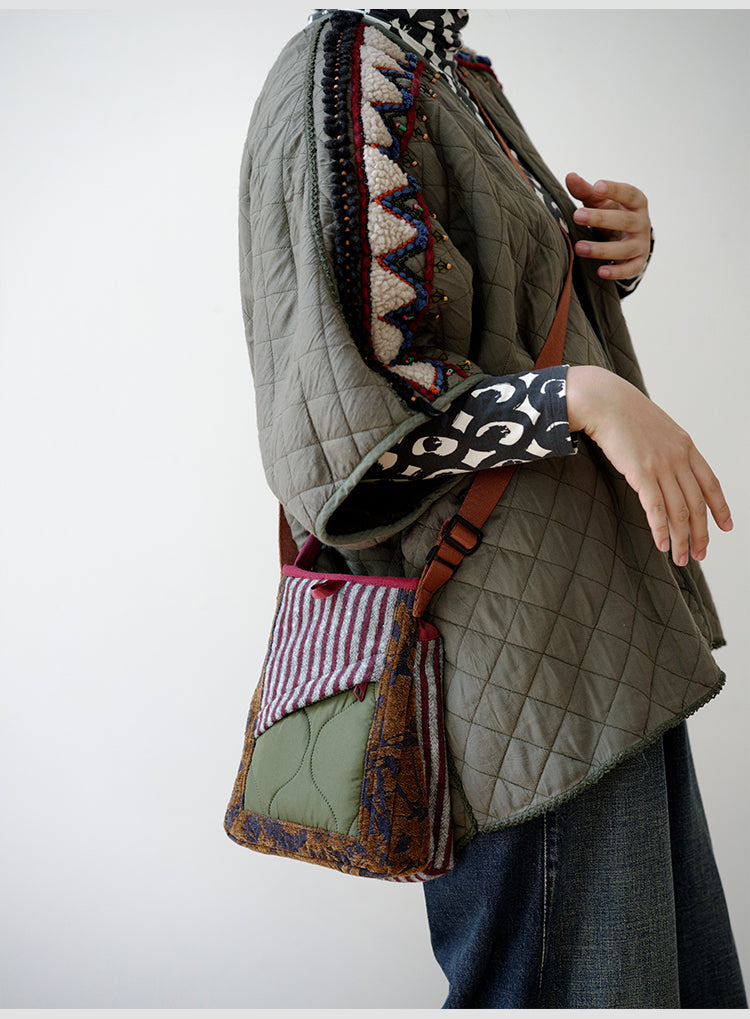 Original 2024 Autumn Winter New Wool Lightweight Crossbody Phone Bag Retro Niche Mini Bag