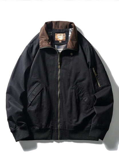 American Vintage Washed Twill Flight Jacket – Oversized Unisex