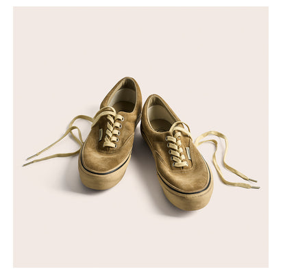 suede low-top canvas shoes Thick-soled vulcanized shoes Retro Japanese trendy men's and women's crestboard shoes 2025