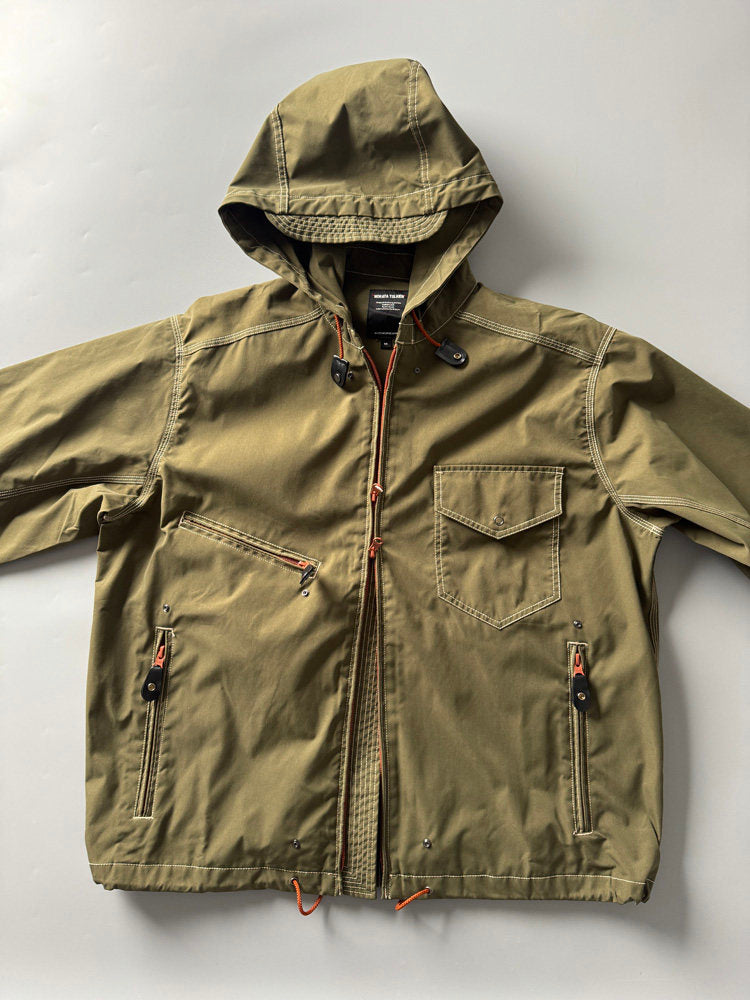 Reflective Hooded Outdoor Jacket – Japanese Functional Workwear Camping Unisex