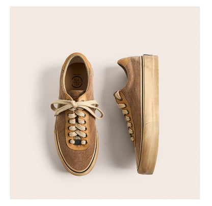 Vintage Japanese Low Top Espadrille Platform Sneakers – Washed Vulcanized Unisex Shoes – Japanese vintage | yamalin clothes | Yamalinclothes