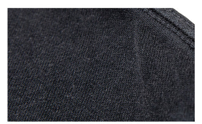 320G Heavyweight Washed Distressed Short Sleeve T-Shirt – Letter Embroidery Vintage Tee for Men – Japanese vintage | yamalin clothes | Yamalinclothes