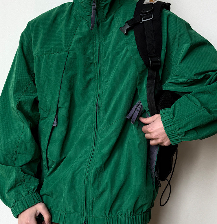 Quick-Dry Stand-Collar Outdoor Jacket – Mountain Oversized Unisex – Japanese vintage | fall outfits 2026 | fall winter outfits | classy winter outfits | lazy comfy outfits | japanese streetwear | vintage workwear | yamalin clothes | Yamalinclothes