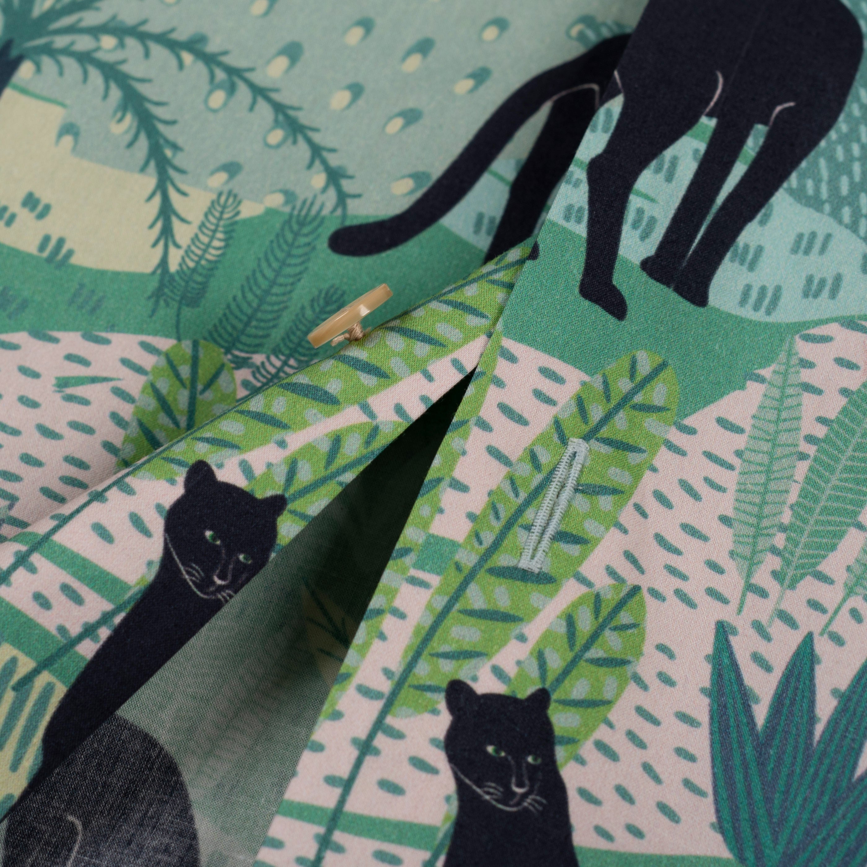 Retro Cuban-Collar Hawaiian Print Short-Sleeve Shirt – 100% Cotton Summer (Unisex)