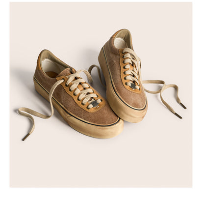 Vintage Japanese Low Top Espadrille Platform Sneakers – Washed Vulcanized Unisex Shoes – Japanese vintage | yamalin clothes | Yamalinclothes