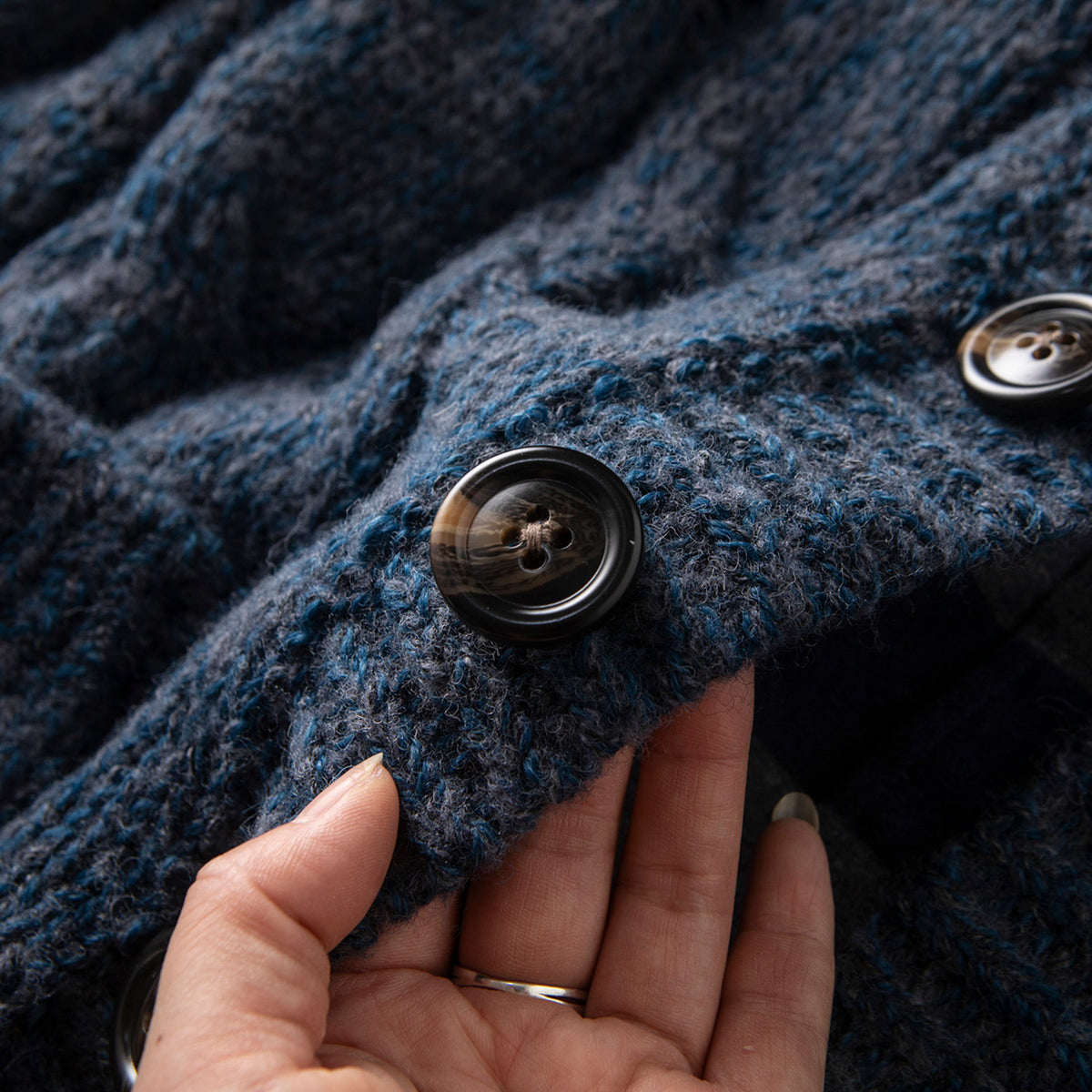 Heavyweight 80% Wool Knit Zip Cardigan Sweater – Japanese Vintage Loose Unisex – Sweater cardigan | japanese streetwear | vintage workwear | unisex | Yamalinclothes