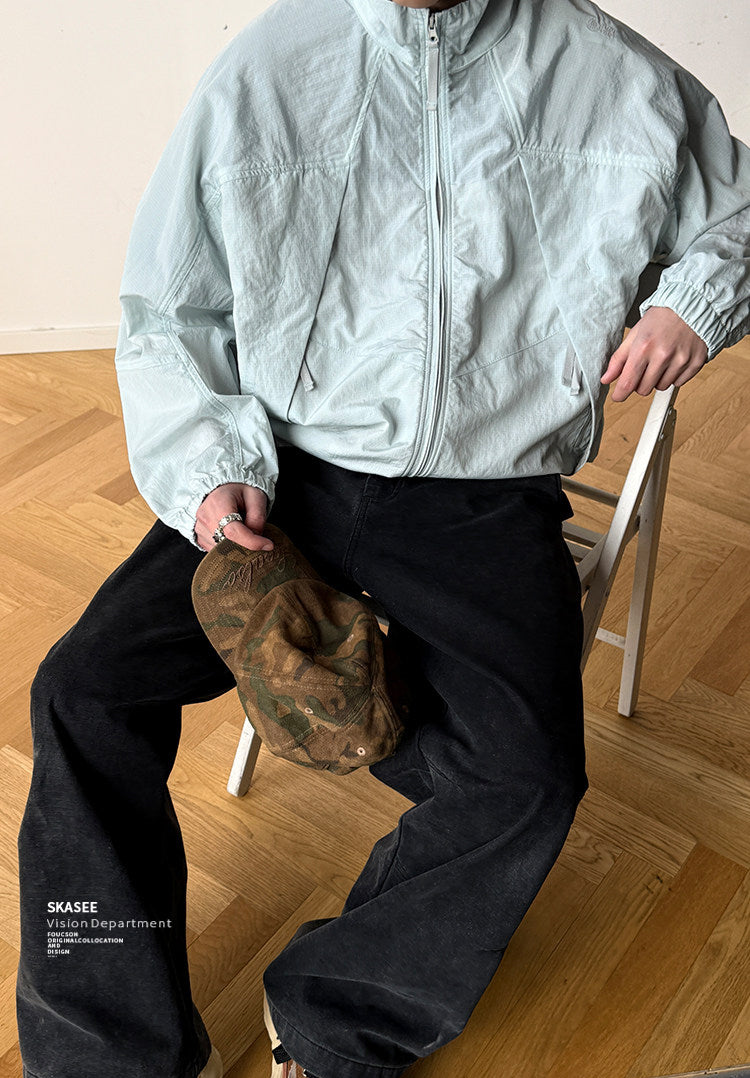 Quick-Dry Stand-Collar Outdoor Jacket – Mountain Oversized Unisex – Japanese vintage | fall outfits 2026 | fall winter outfits | classy winter outfits | lazy comfy outfits | japanese streetwear | vintage workwear | yamalin clothes | Yamalinclothes