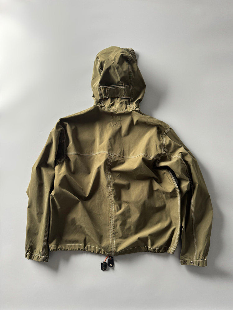 Reflective Hooded Outdoor Jacket – Japanese Functional Workwear Camping Unisex