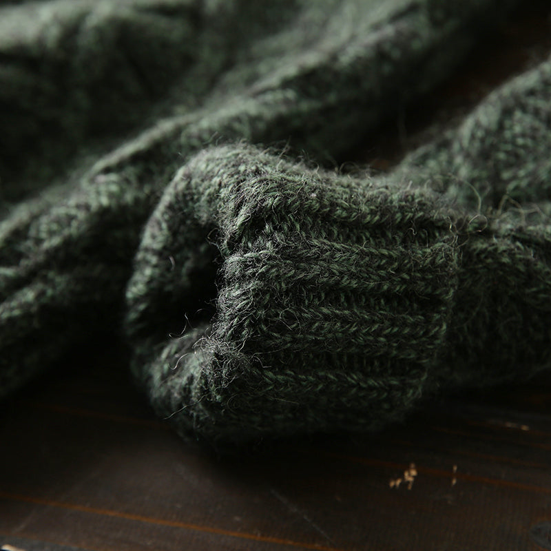 X07 Heavy hard goods 100/wool Italian custom foreign trade original order tail goods men's thick knitted sweater coat