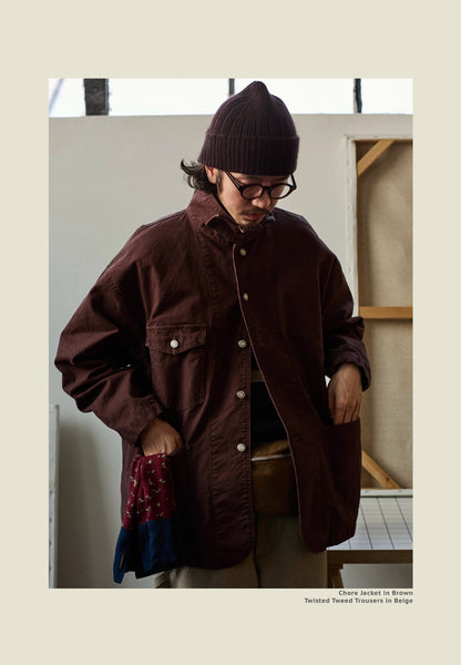 Chore Jacket - Yamalin Classic Heavy Wash French Workwear Cargo Jacket