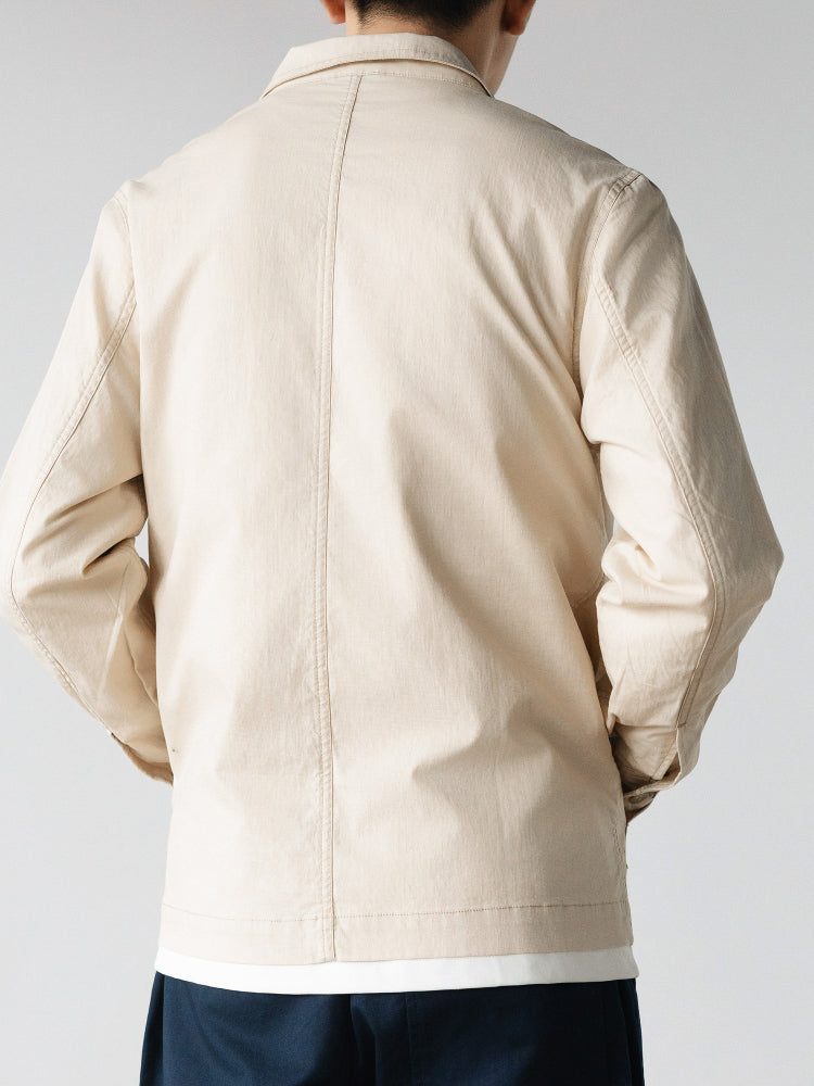 Spring Summer Autumn High-End Lightweight Commuting Quiet Luxury Linen French Minimalist Relaxed Workwear Jacket