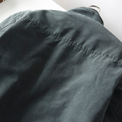 Quilted Stand-Collar Cotton Jacket – Light Warm Oversized Unisex – Japanese vintage | fall outfits 2026 | fall winter outfits | classy winter outfits | lazy comfy outfits | japanese streetwear | vintage workwear | yamalin clothes | Yamalinclothes