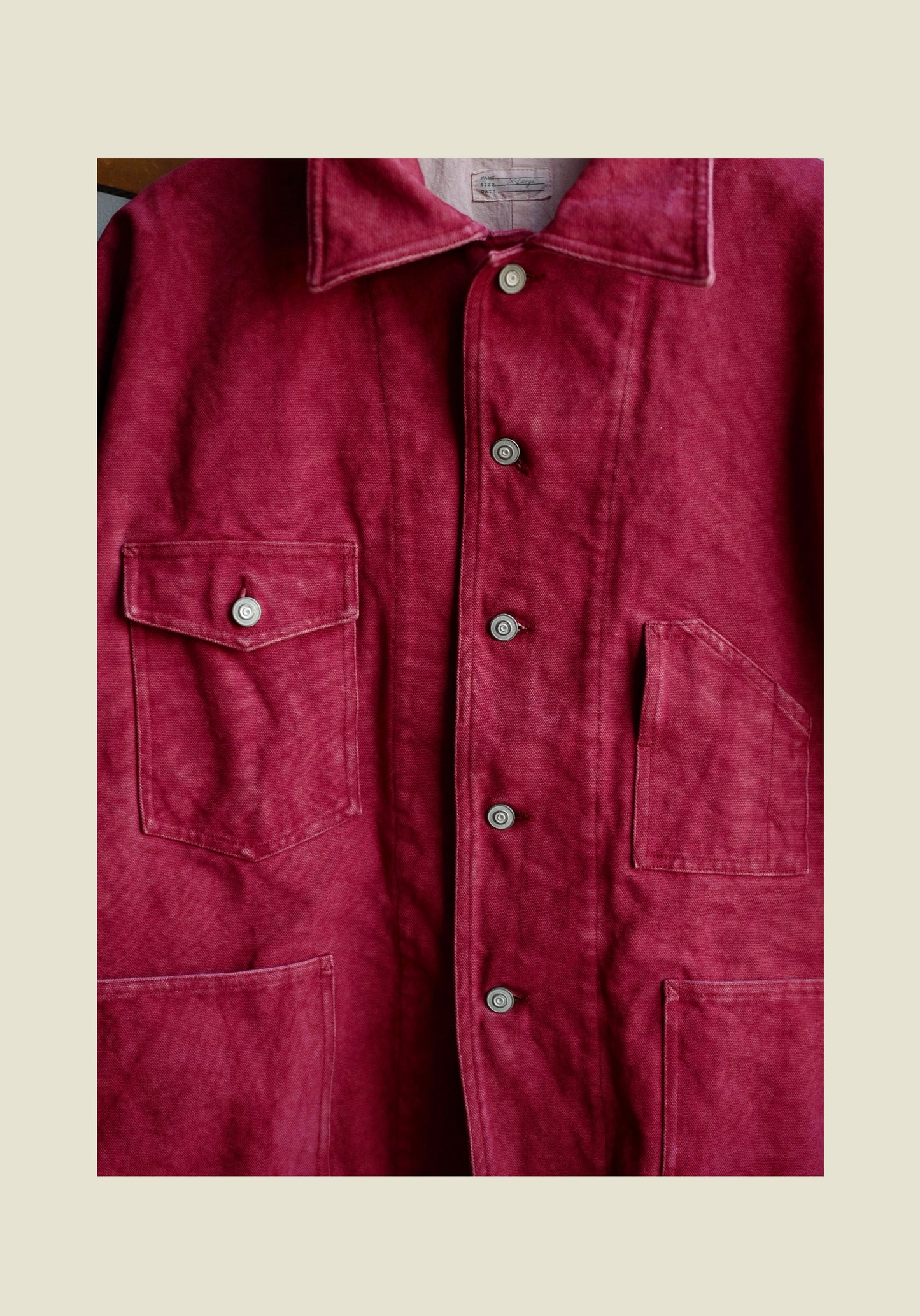 Chore Jacket - Yamalin Classic Heavy Wash French Workwear Cargo Jacket