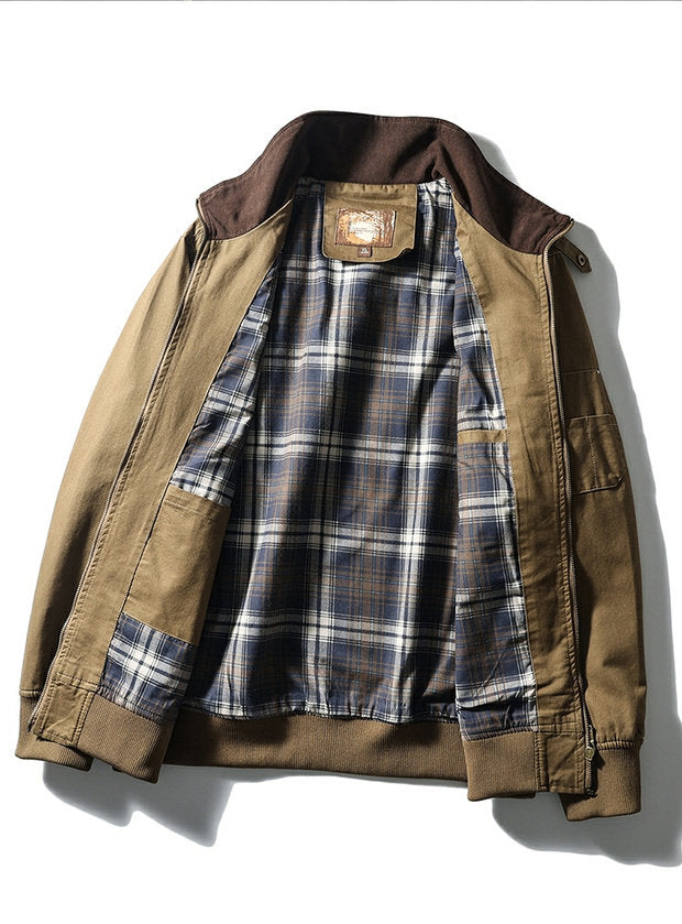 American Vintage Washed Twill Flight Jacket – Oversized Unisex