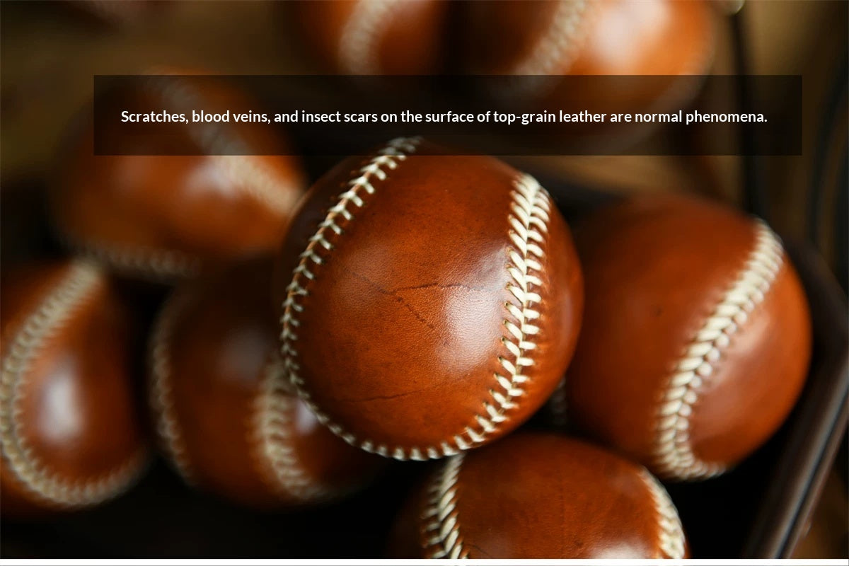 Handmade Vegetable-Tanned Cowhide Baseball – Artisan Leather Collectible