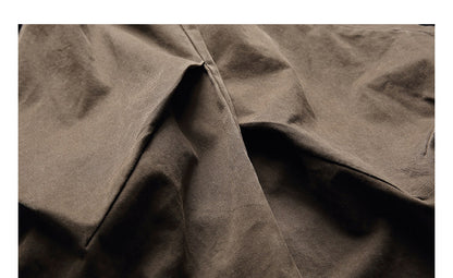 American Vintage Warm Earth-Tone Cargo Jacket – Relaxed Men's Spring Autumn Coat