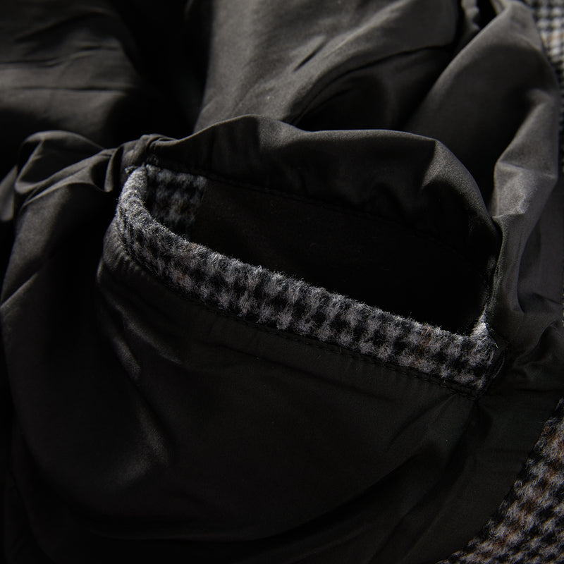 Heavyweight 53% Sheep Wool Houndstooth Lapel Coat – Korean-Style Casual Winter Staple