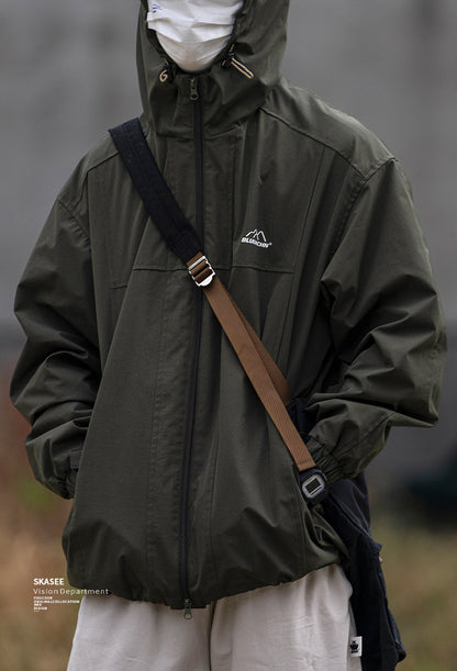 Waterproof Hooded Outdoor Workwear Jacket – Mountain Oversized Unisex