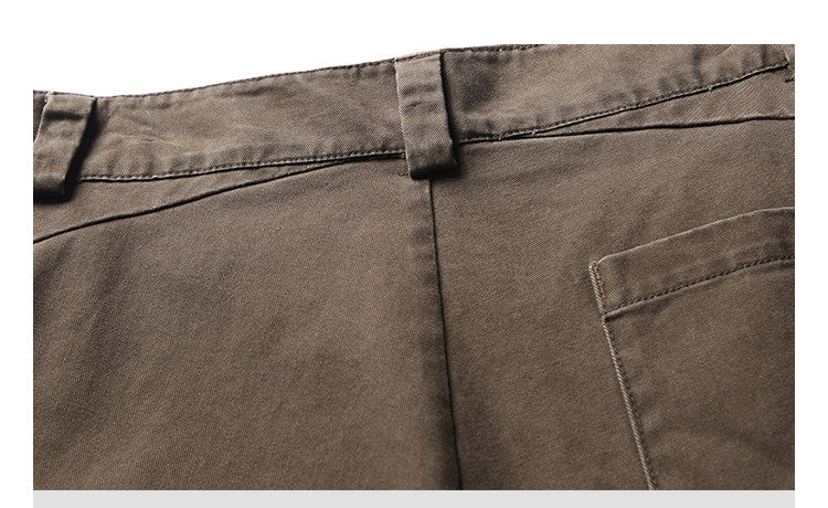 American Vintage Warm Earth-Tone Cargo Jacket – Relaxed Men's Spring Autumn Coat