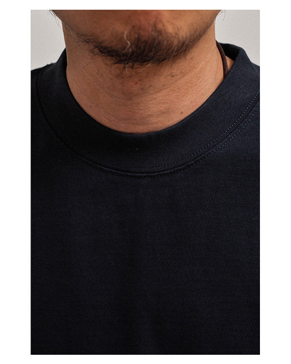 380G Heavyweight Cotton Crewneck Short Sleeve T-Shirt – Loose Solid Color Summer Tee for Men – Japanese vintage | yamalin clothes | Yamalinclothes