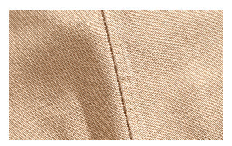 Cotton Cargo Jacket – Corduroy Collar & Four Pockets | Yamalin clothes | Vintage workwear outfit for men